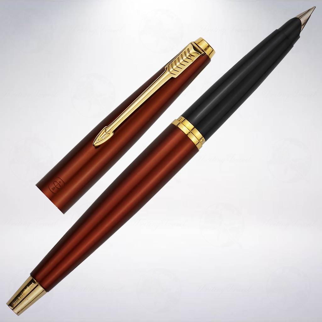 絕版! 美國 派克 PARKER 45 Coronet 鋼筆: 棕色/Brown