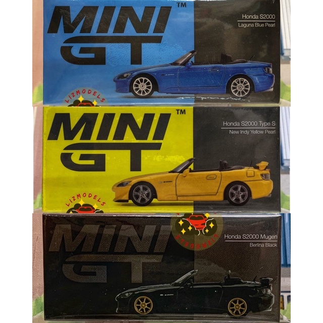 🔅里氏模型車 MINI GT 1/64 282 287 309 367 本田 老車 Honda S2000 藍色 黑色