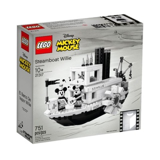【合售】樂高 LEGO IDEAS系列 21317 Steamboat Willie 迪士尼 威利號蒸汽船 組合販售