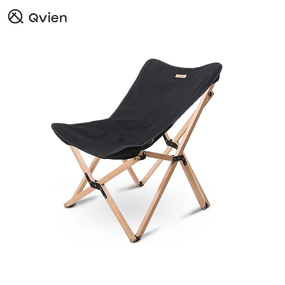【愛上露營】Qvien 櫸木蝴蝶椅 蝴蝶椅 月亮椅 露營摺疊椅 露營椅 摺疊椅 實木蝴蝶椅 原木椅子 月亮椅