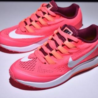 《自售全新一雙》24.5 Nike Air Zoom Speed Rival 6 亮粉 慢跑鞋 透氣 輕量 女性 限定