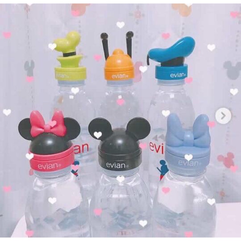 *自然捲小姐代購* ||現貨|| 日本 迪士尼 X Evian 礦泉水 聯名 限定瓶蓋 絕版