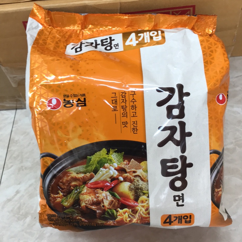 韓國內銷版 農心馬鈴薯豬骨湯麵4入