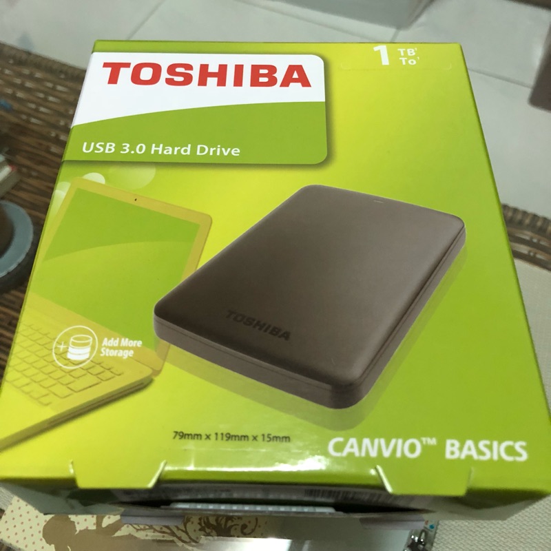 TOSHIBA 外接硬碟 2.5吋 1TB 黑亮潮