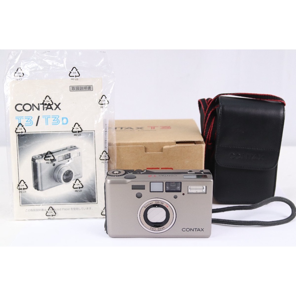 【孤單相機工作室】【盒單齊全】Contax T3