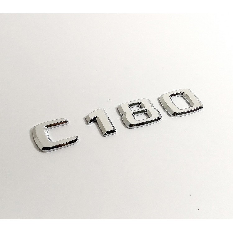 【JR 佳睿精品】16-UP Benz W205 C180 新款 電鍍銀 字貼 字體 後廂字標 平面 23mm