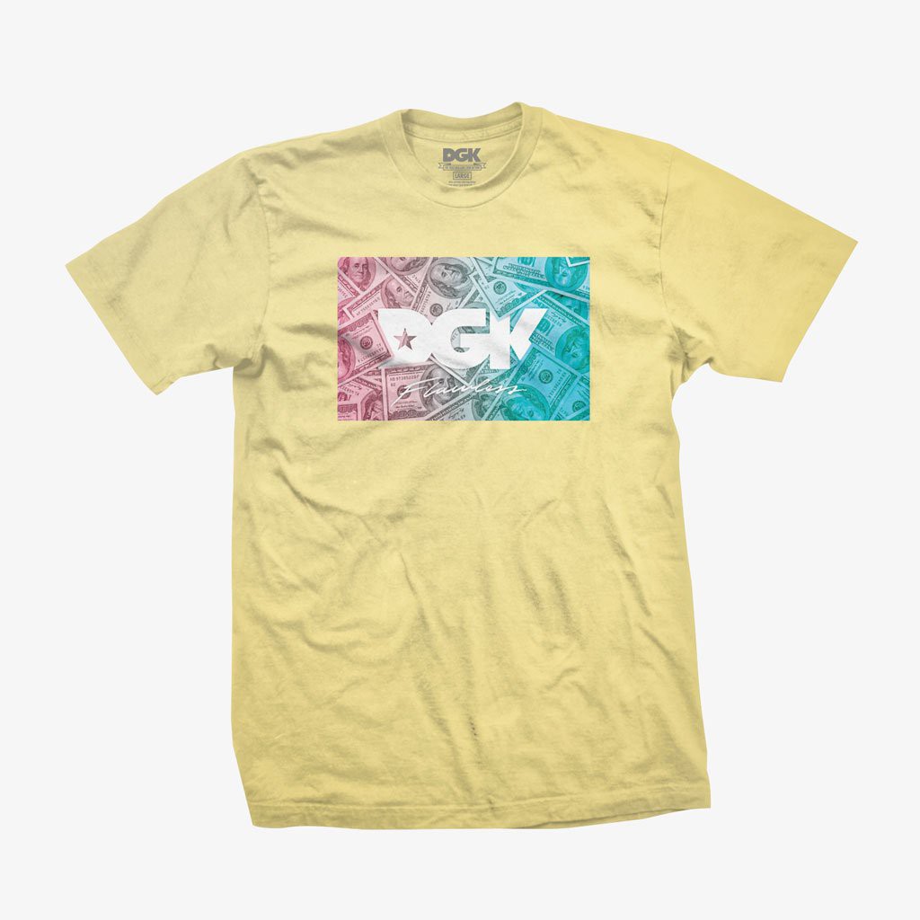 DGK Crispy T恤 (黃)《Jimi Skate Shop》