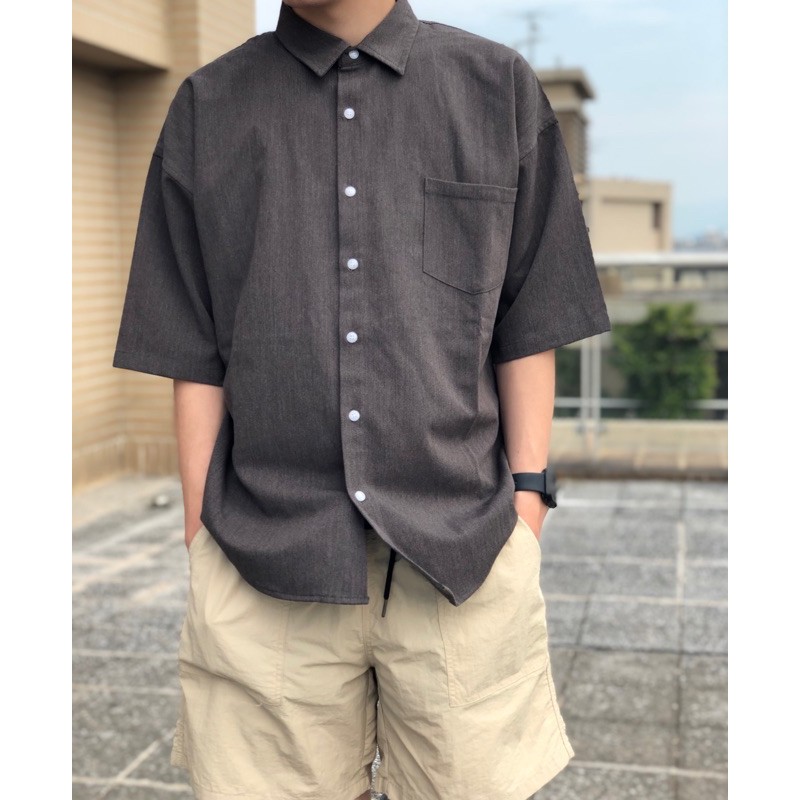 正韓抗皺口袋短袖襯衫氣質襯衫男生穿搭情侶韓版襯衫男百搭襯衫襯衫男韓版襯衫素色襯衫 蝦皮購物