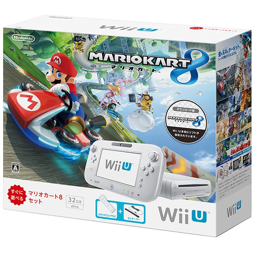 代購】 任天堂Nintendo Wii U 主機32GB 瑪利歐賽車8 同捆組日規機| 蝦皮購物