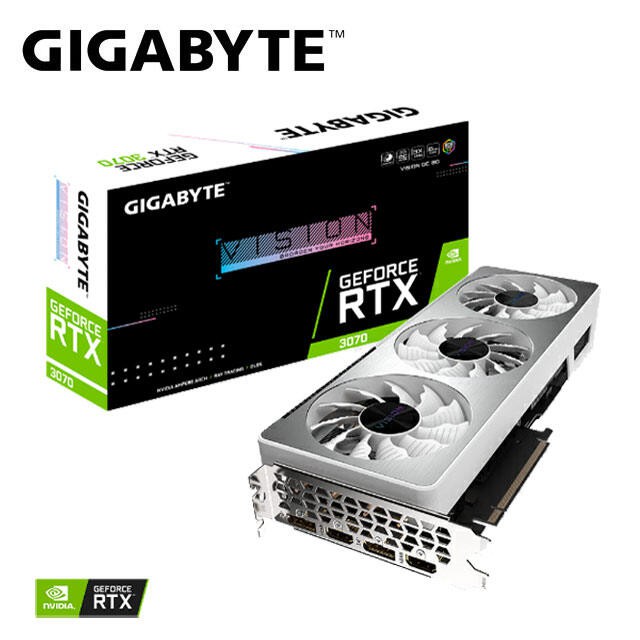 技嘉 GeForce RTX™ 3070 VISION OC 8G 顯示卡