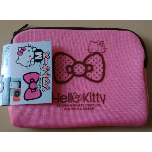 日本 SANRIO三麗鷗 Hello Kitty 凱蒂貓~粉紅色~相機手機收納包~現貨