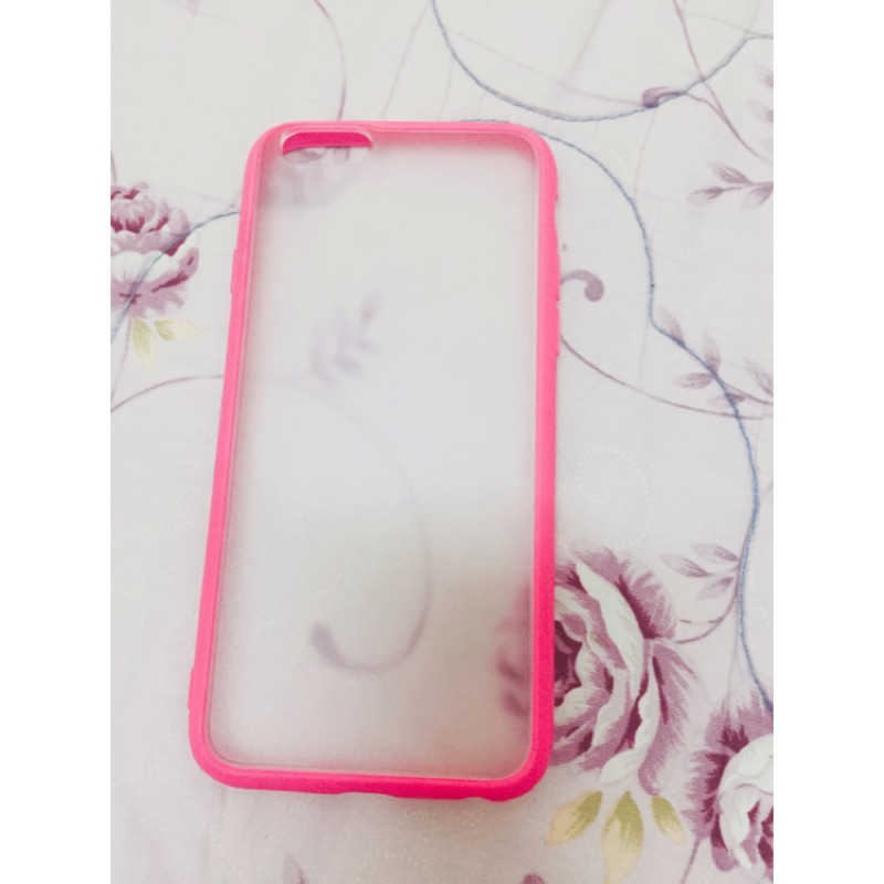 Iphone6 4.7粉色霧面二手手機殼❤️