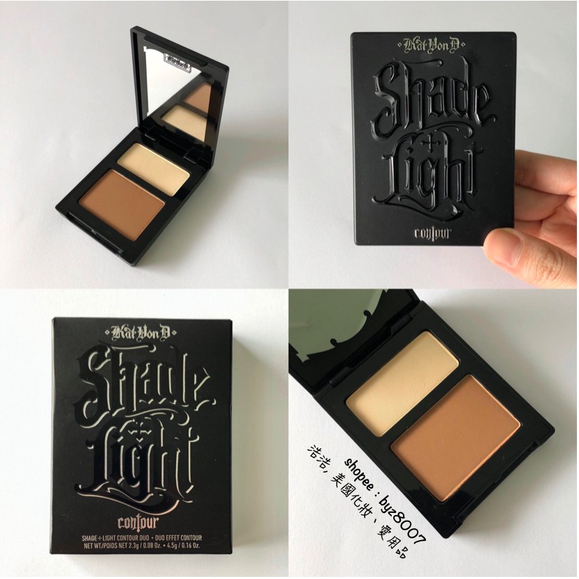 現貨 可刷卡 Kvd 霧面修容打亮組合 修容盤 打亮盤 Contour Kat Von D 修容粉餅 蝦皮購物