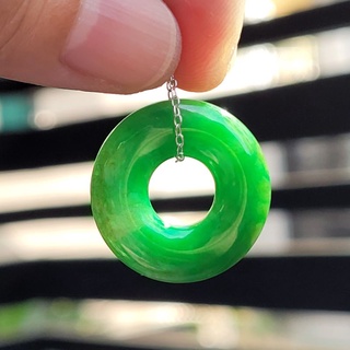 嗨，寶貝銀飾珠寶* 緬甸玉A貨 翡翠飾品☆保證A貨 圓圓滿滿 玉扣 平安扣 滿綠 辣綠翡翠 吊墜 墜子☆玉石 翡翠