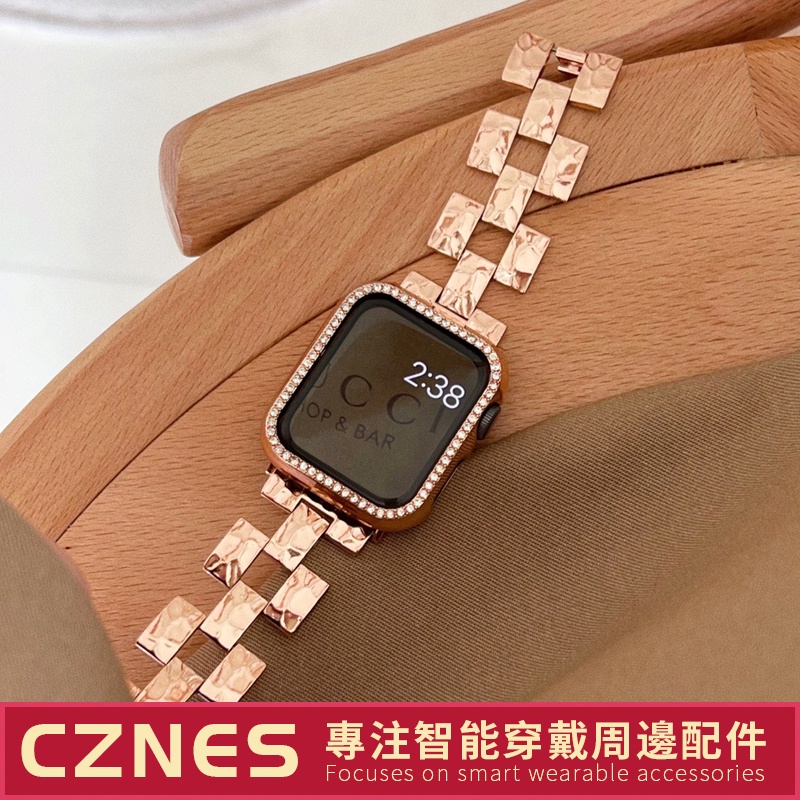 【現貨】Apple Watch 設計款 鏤空錶帶 SE/S9/S8/S7 iwatch全系列 女士錶帶 41/45mm