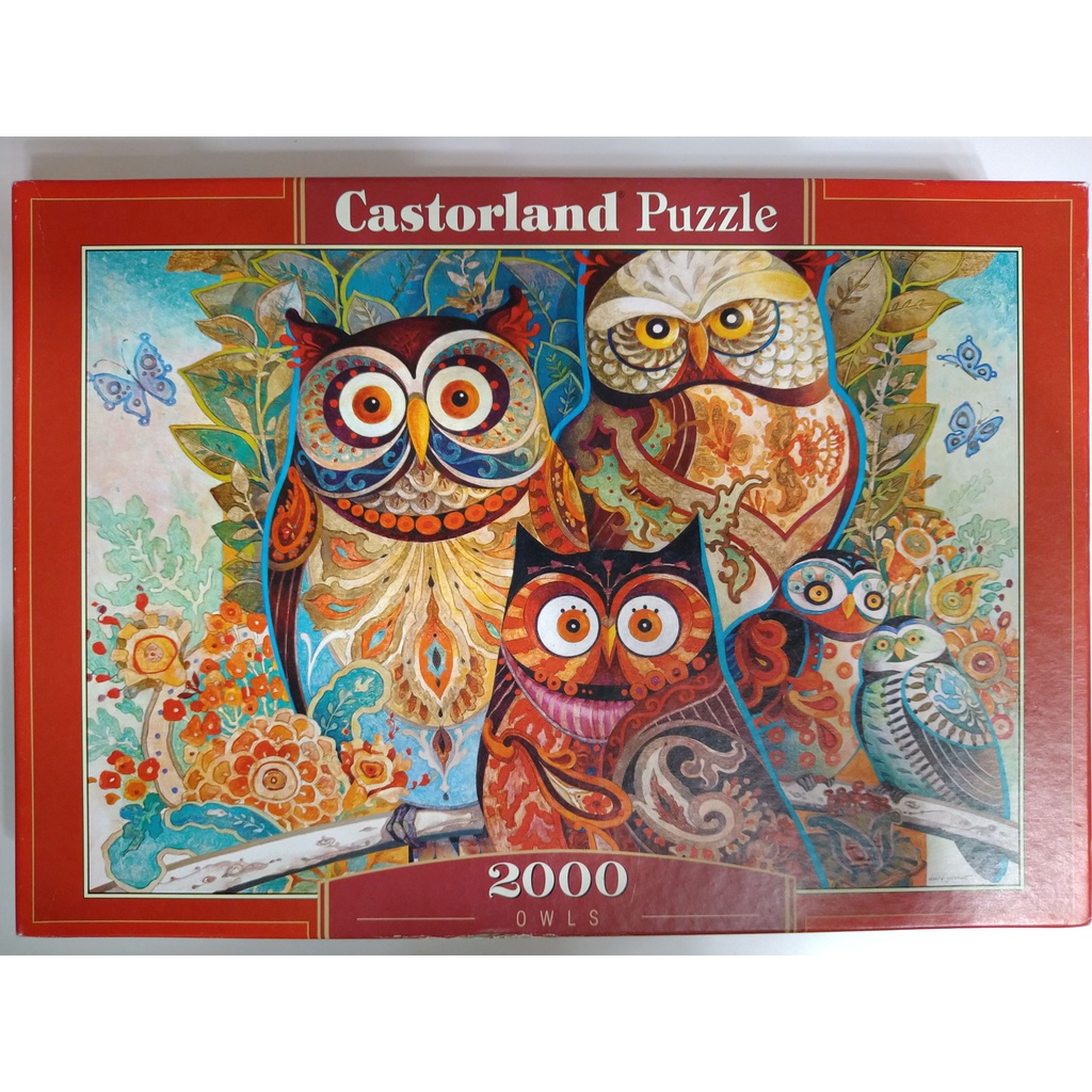 ［不議價］Castorland 2000片 拼圖 Owls 貓頭鷹 二手