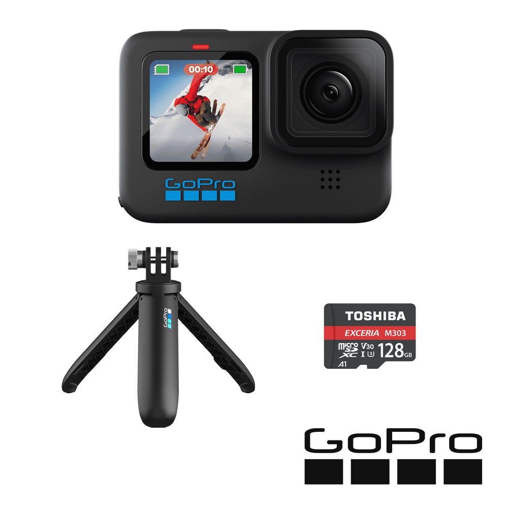 GoPro HERO 10 Black 全方位運動攝影機 套組 手持禮盒套組 CHDHX-101-RW 廠商直送