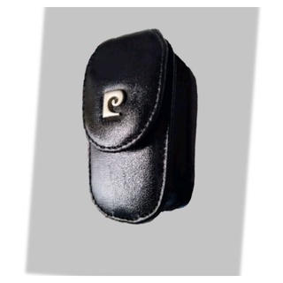 Pierre Cardin 皮爾卡登 天然真皮 眼鏡套 打火機套內裡麂皮型可皮帶腰掛 二手古董