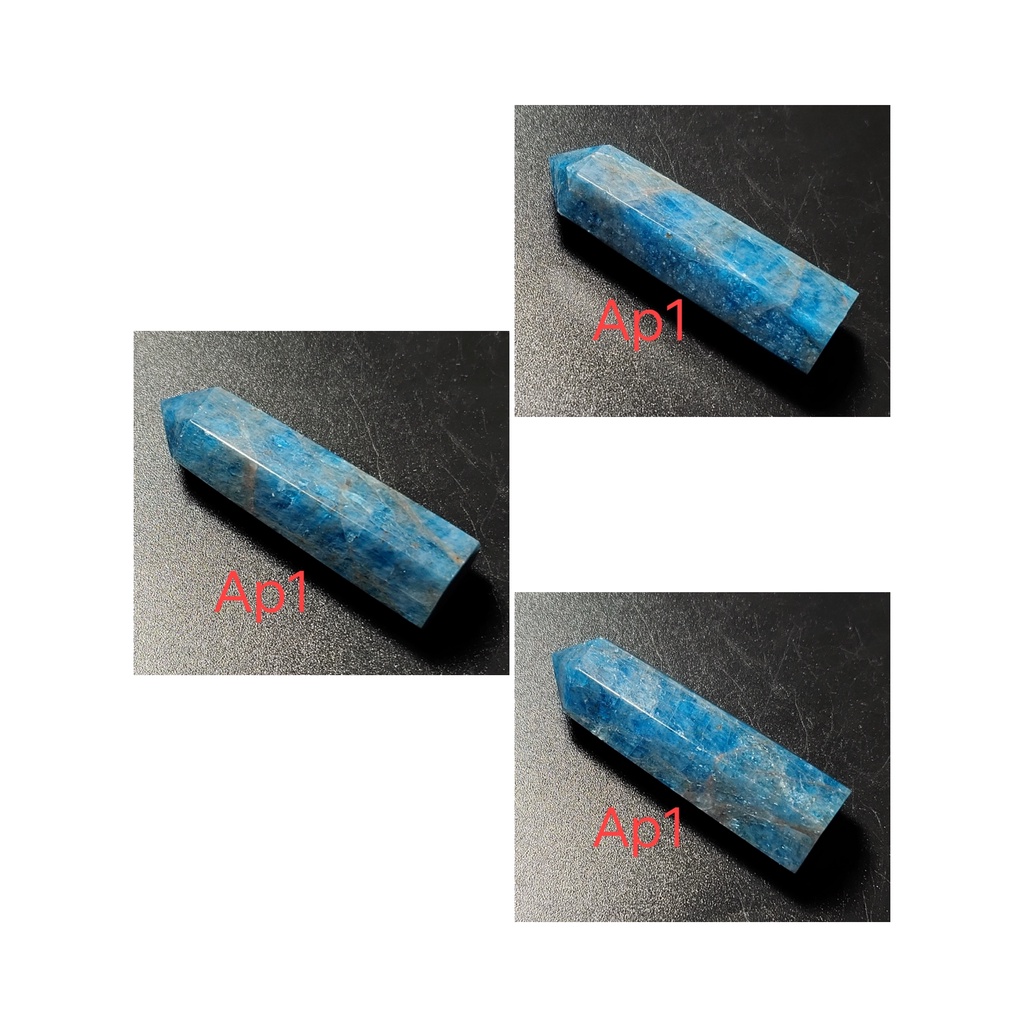 Ap1 Ap2 Ap5 Ap7 Ap8 天然 磷灰石柱 風水擺件 藍磷灰石柱 靜坐 冥想 藍磷灰石