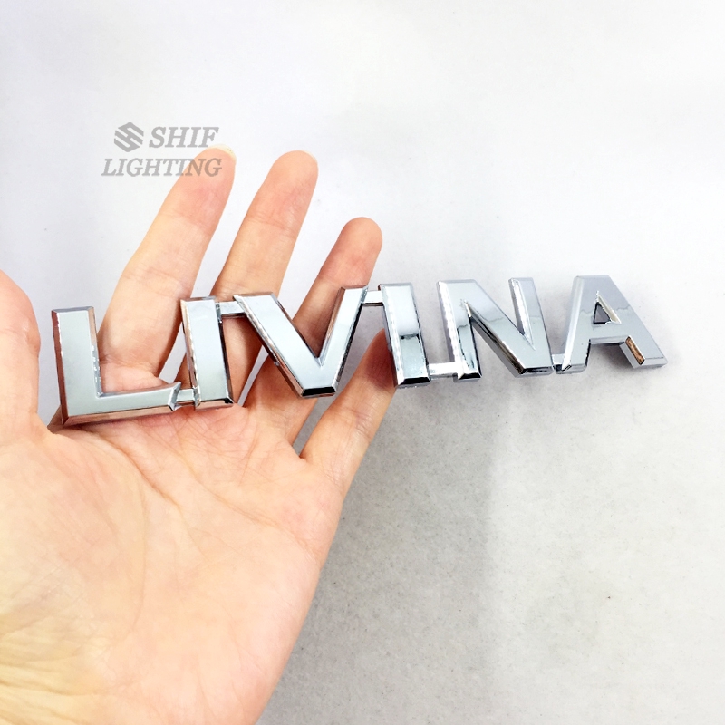 1 X ABS LIVINA 標誌 汽車 側標 尾標 徽標 車標 貼紙 適用於NISSAN LIVINA