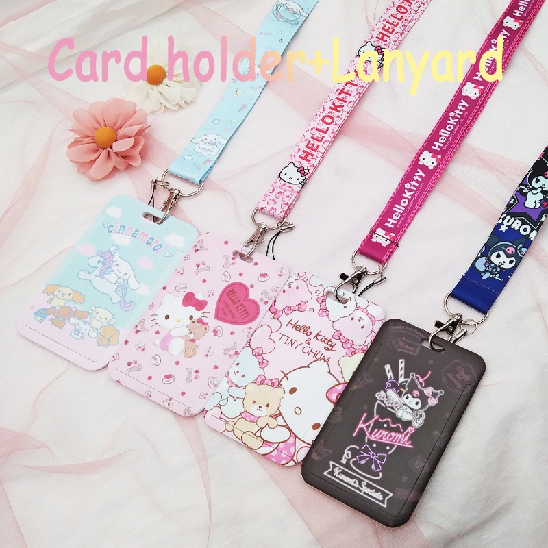 Hello Kitty 手機帶 與 ID 徽章吊索 掛脖子掛繩 適用於手機殼 ID 卡殼 可水洗耐用吊帶配件