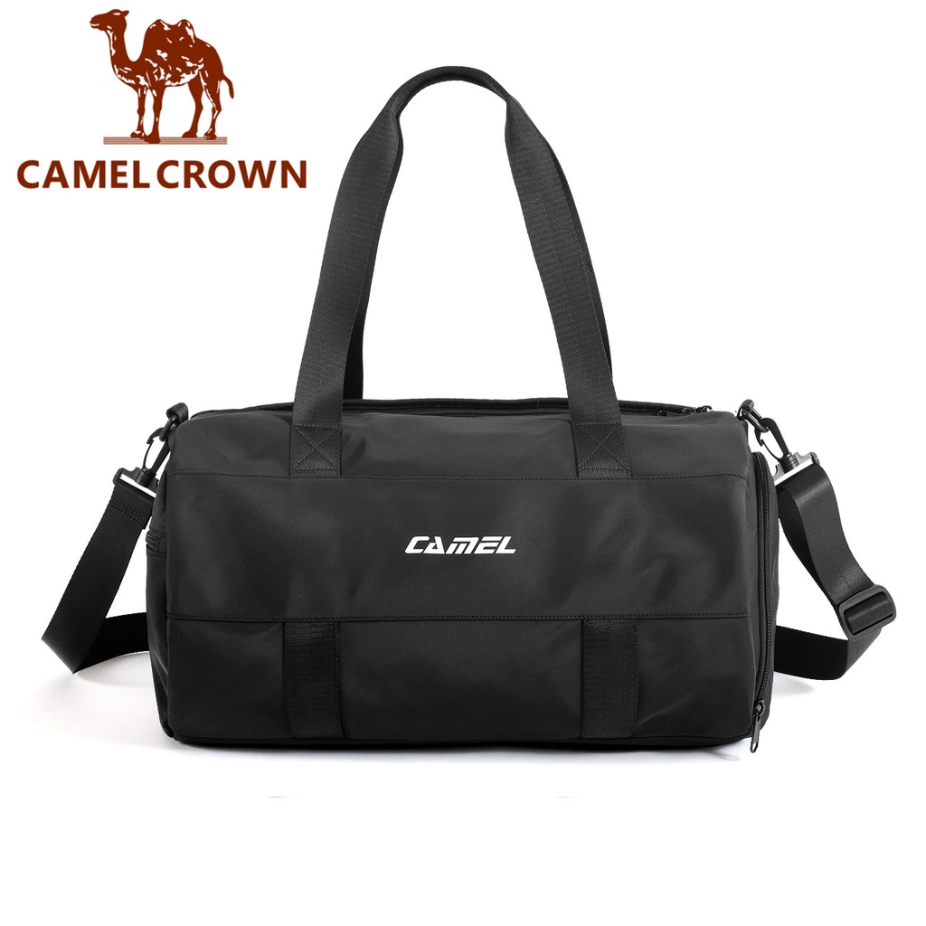 CAMEL CROWN駱駝 遊泳包 男女遊泳背包 乾溼分離大容量運動健身包手提防水收納袋