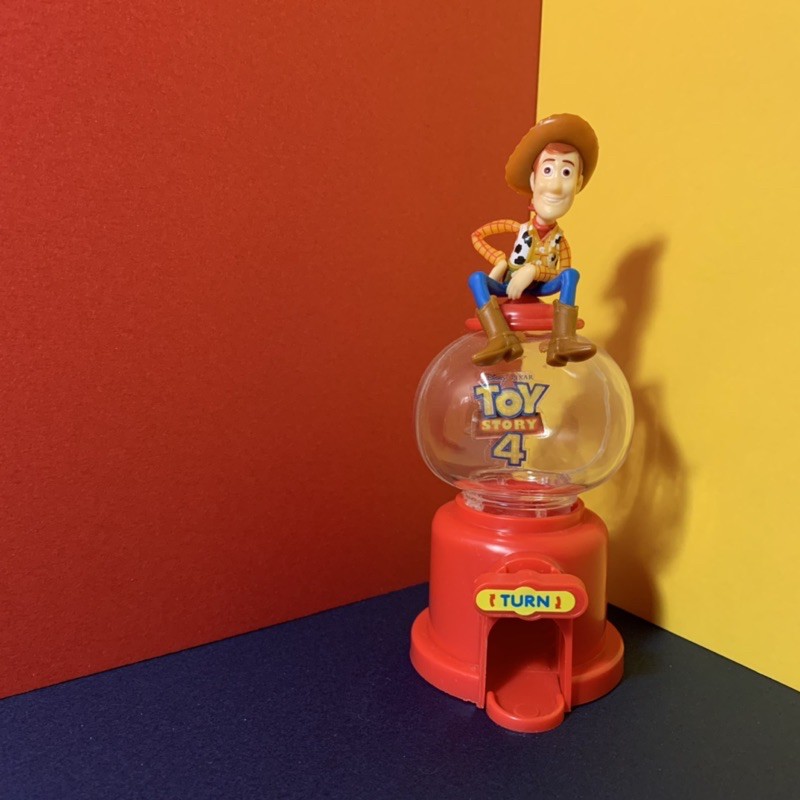 ［絕版］迪士尼正版 玩具總動員 胡迪 扭蛋機 糖果盒 糖果機