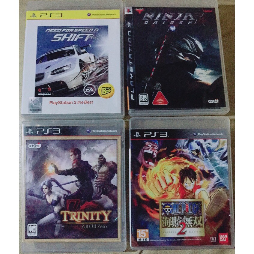 PS3 魔獸戰士 ZERO 日文PS3 極速快感 進化世代英文PS3 忍者外傳2英文PS3海賊無雙2 亞日版