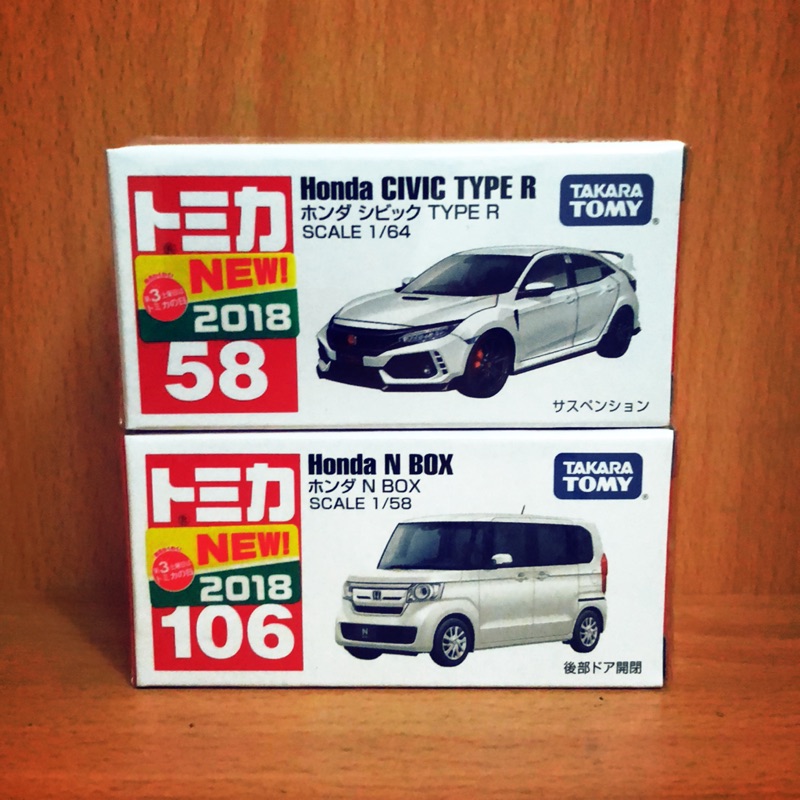 (全新）Tomica 6月新車 Tomica NO.58 Honda Civic Type R(買一送一）