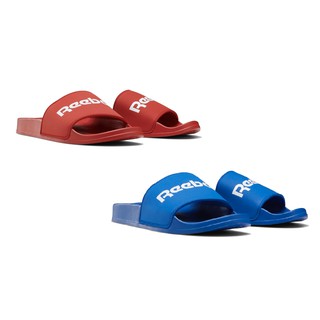 Reebok 拖鞋 Classic Slides 男款 運動拖鞋 防水拖鞋 輕量拖鞋 經典 LOGO 字體 紅色 藍色