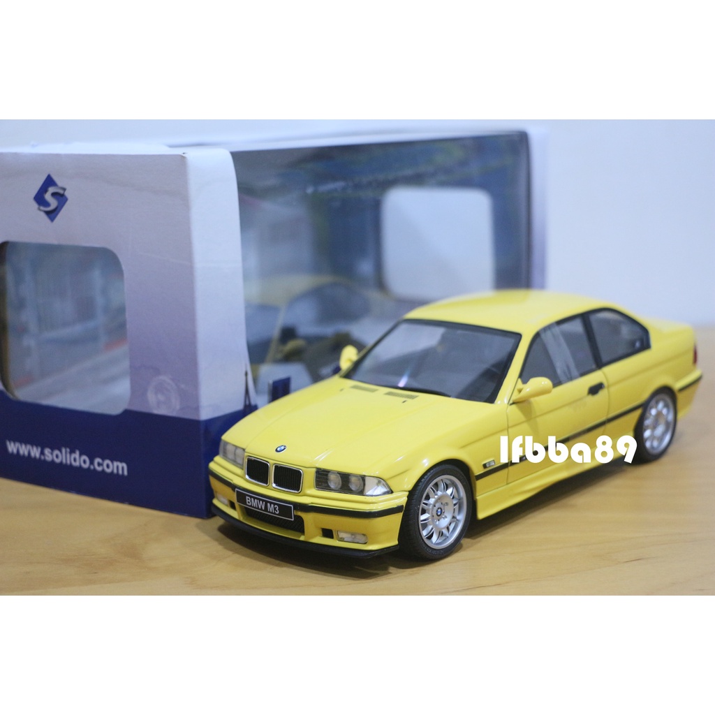 Solido 1/18 BMW M3 E36 1996 YELLOW 寶馬 黃