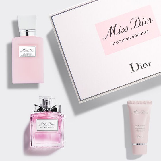 【Dior 迪奧】花漾迪奧香氛潤膚組 (花漾迪奧淡香水、花漾迪奧芬芳身體乳、miss dior 玫瑰護手霜)