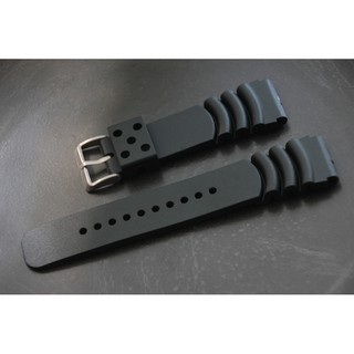 24mm 高質感潛水風格PU水鬼蛇腹式錶帶,替代同規格 星塵 精功 sbbn promaster