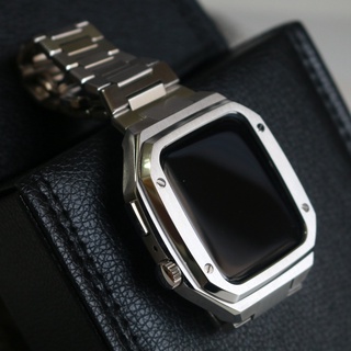 光鑄者AppleWatch不鏽鋼一體成形錶框錶帶 8/7代 45mm 4/5/6代 44mm 蘋果手錶錶帶錶框【C93】