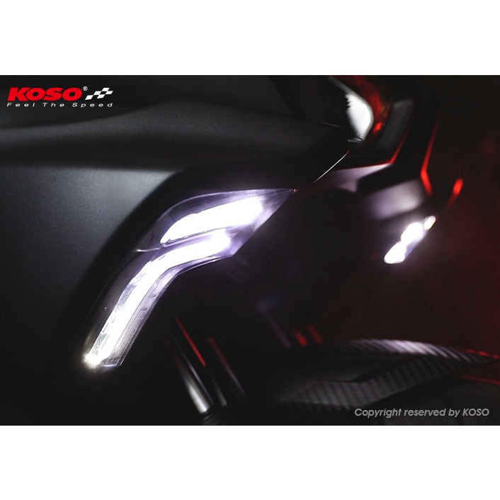 宥佳車業 KOSO 獵鷹 LED 序列式前方向燈 FORCE 2.0 向燈 改裝方向燈 日行燈 方向燈