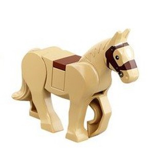 【臺中翔智積木】 LEGO 樂高 動物補充 6343565 沙色 米色 馬