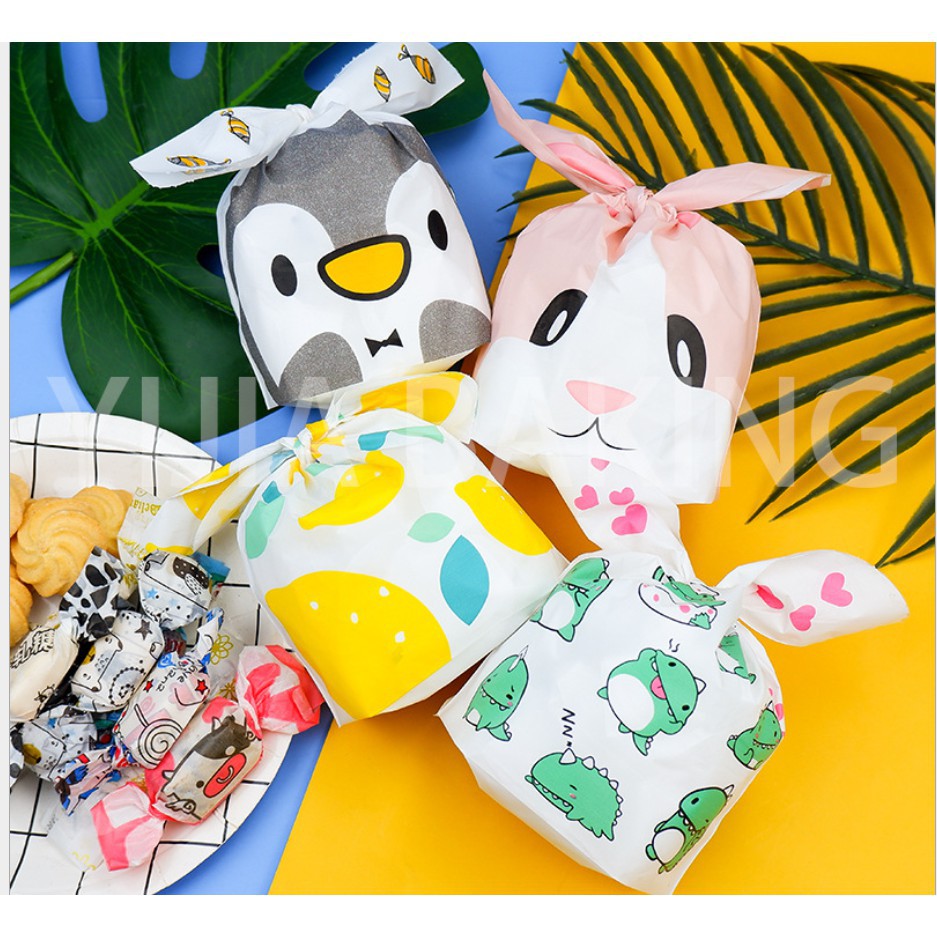 【平價用品】 禮物袋 兔耳包裝袋 聖誕節 交換禮物 兔耳袋 情人節 婚禮小物 食品包裝袋 塑料袋包裝 糖果分裝袋 包裝袋