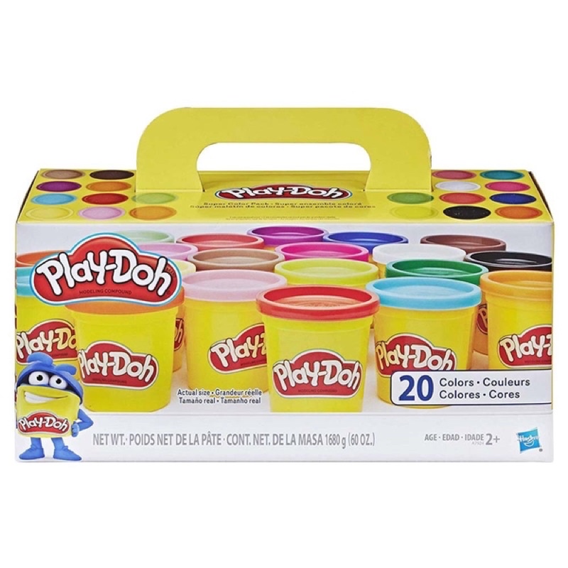 可面交 全新💯公司貨 Play-Doh 培樂多 繽紛20色黏土組
