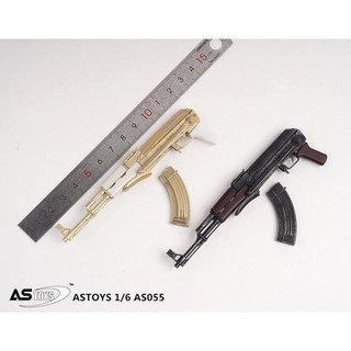 【玩模坊H-111】1/6 ( AK47 ) 手槍 折疊托 ASTOYS AS055 塑膠模型