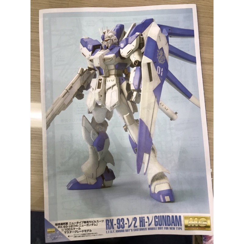 萬代正版-MG RX-93-V2 Hi-V Gundam 鋼彈系列