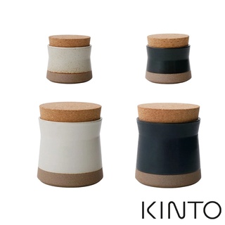 伴桌｜KINTO Ceramic Lab 陶瓷香料儲藏罐 ( 黑/白 100ml/400ml 儲物罐 茶罐 鹽罐 )