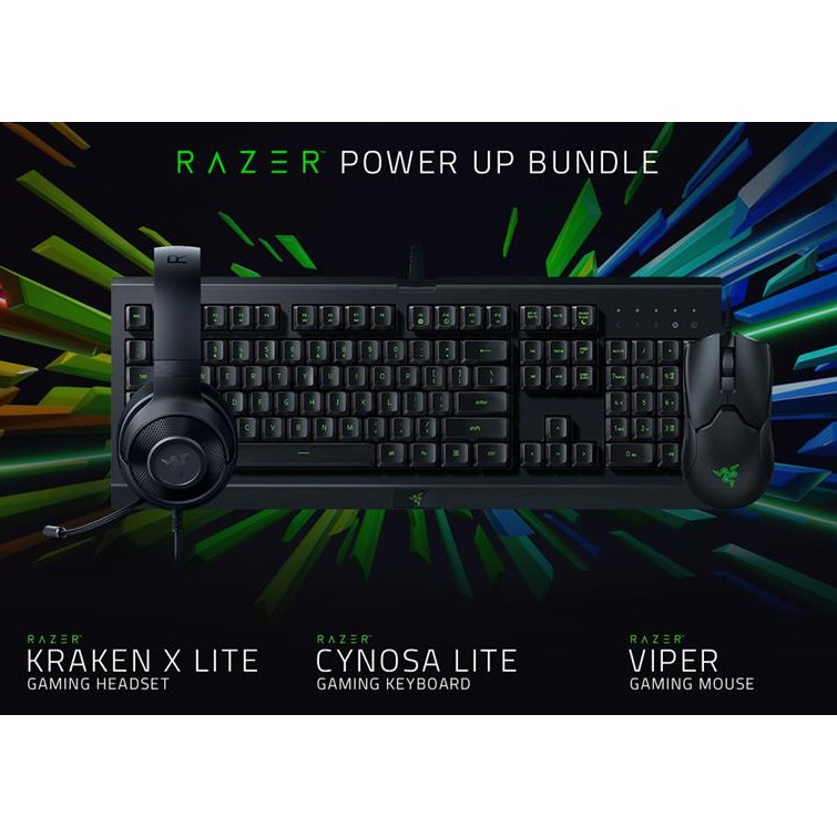 Razer 雷蛇 Power Up Bundle 電競鍵鼠耳機大禮包 促銷到月底 耳機 鍵盤 滑鼠