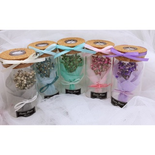 serena house~乾燥花 母親節禮物 情人節禮物 繽紛滿天花束彩燈玻璃瓶 婚禮小禮 情人生日禮物 拍照道具