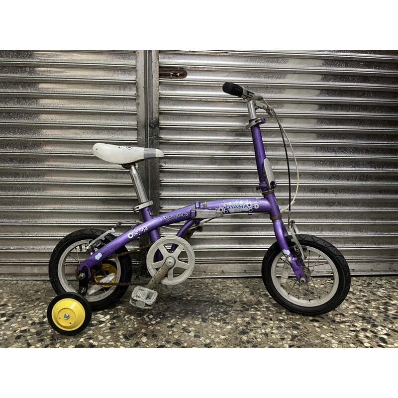 【台北二手腳踏車買賣】Oyama Jr200 小海豚 12吋兒童折疊車 中古兒童腳踏車