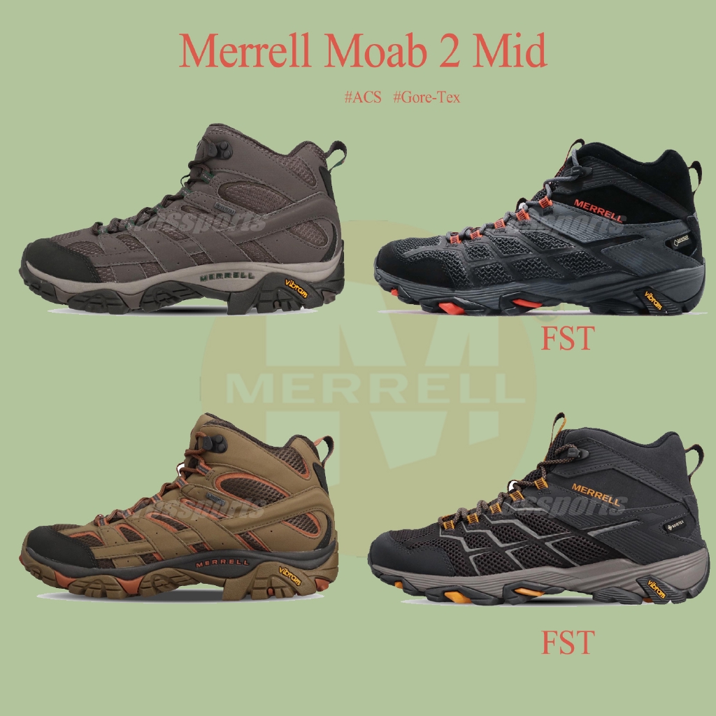【ACS】 MERRELL Moab 2 Mid GTX Gore-Tex 防水 戶外鞋 男鞋 登山鞋 高筒 任選
