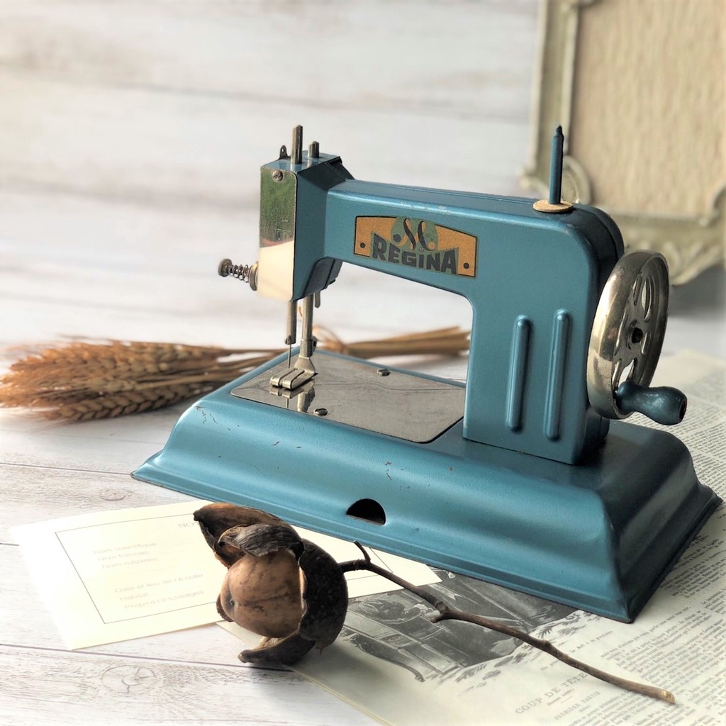 兒童裁縫機 迷你縫紉機 古董裁縫機 REGINA縫紉機 古董擺件