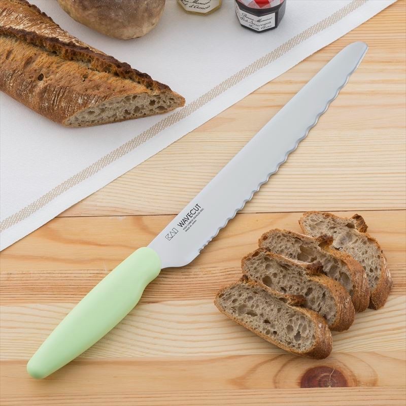 日本 貝印 三段波紋麵包刀(21cm)波浪刀/麵包刀/高碳不銹鋼刀