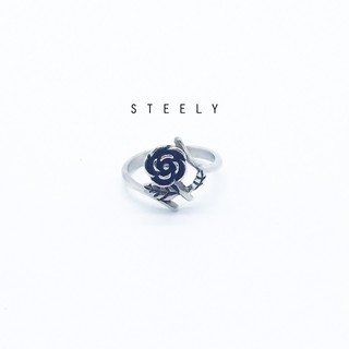 STEELY SHOP 💎復古 時尚 古典 小小玫瑰 鈦鋼戒指 抗敏 316L不鏽鋼 小王子 612星球