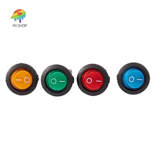 4 x 12V LED 發光搖桿開關撥動單刀單擲開關儀表燈汽車船