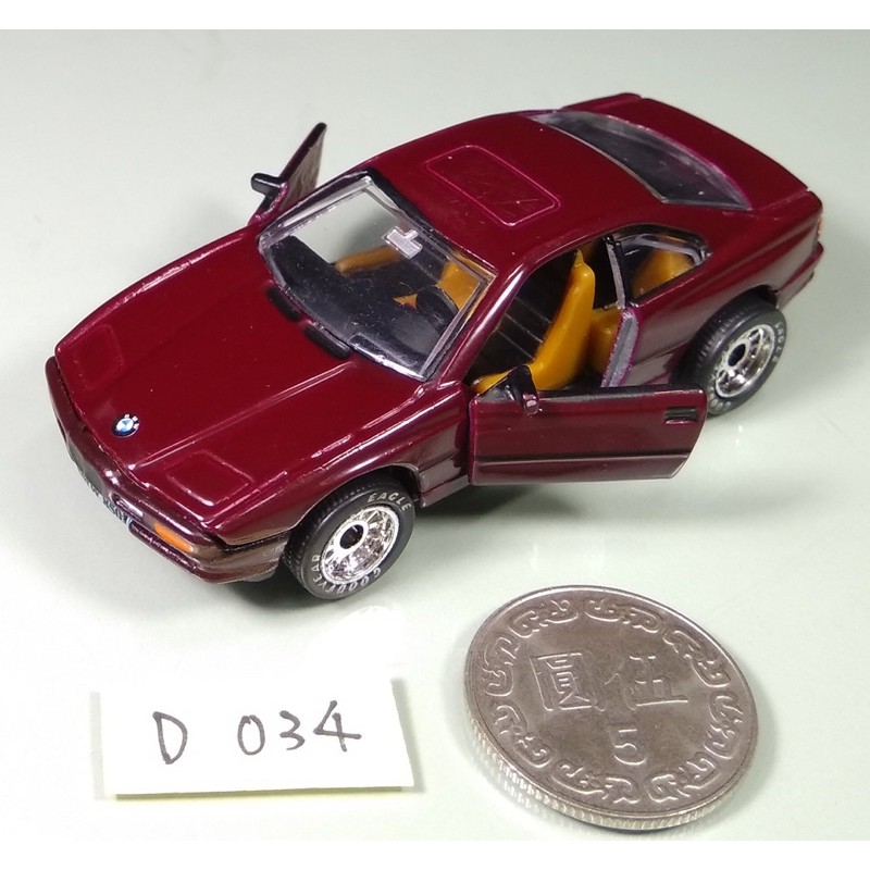 D 034: 1992年英國MATCHBOX出品ULTRA系列，1：62比例，MB-49， BMW 850i